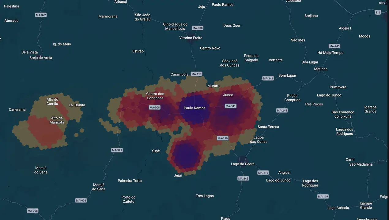 Mapa eleitoral de Adailson Machado