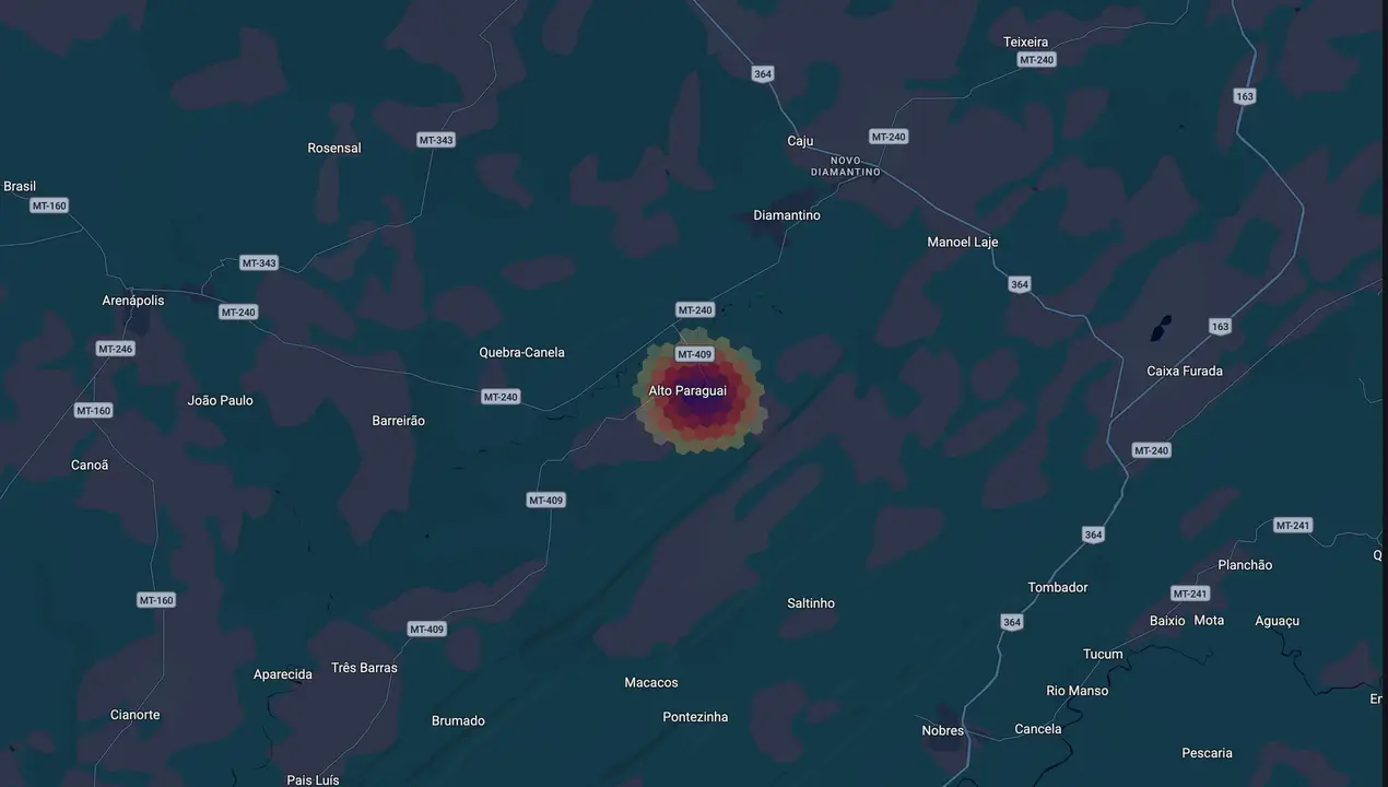 Mapa eleitoral de Adair