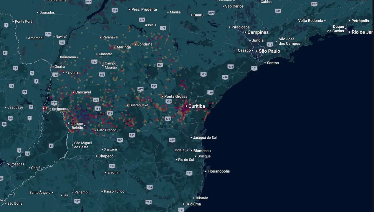 Mapa eleitoral de Adao Fernandes Litro