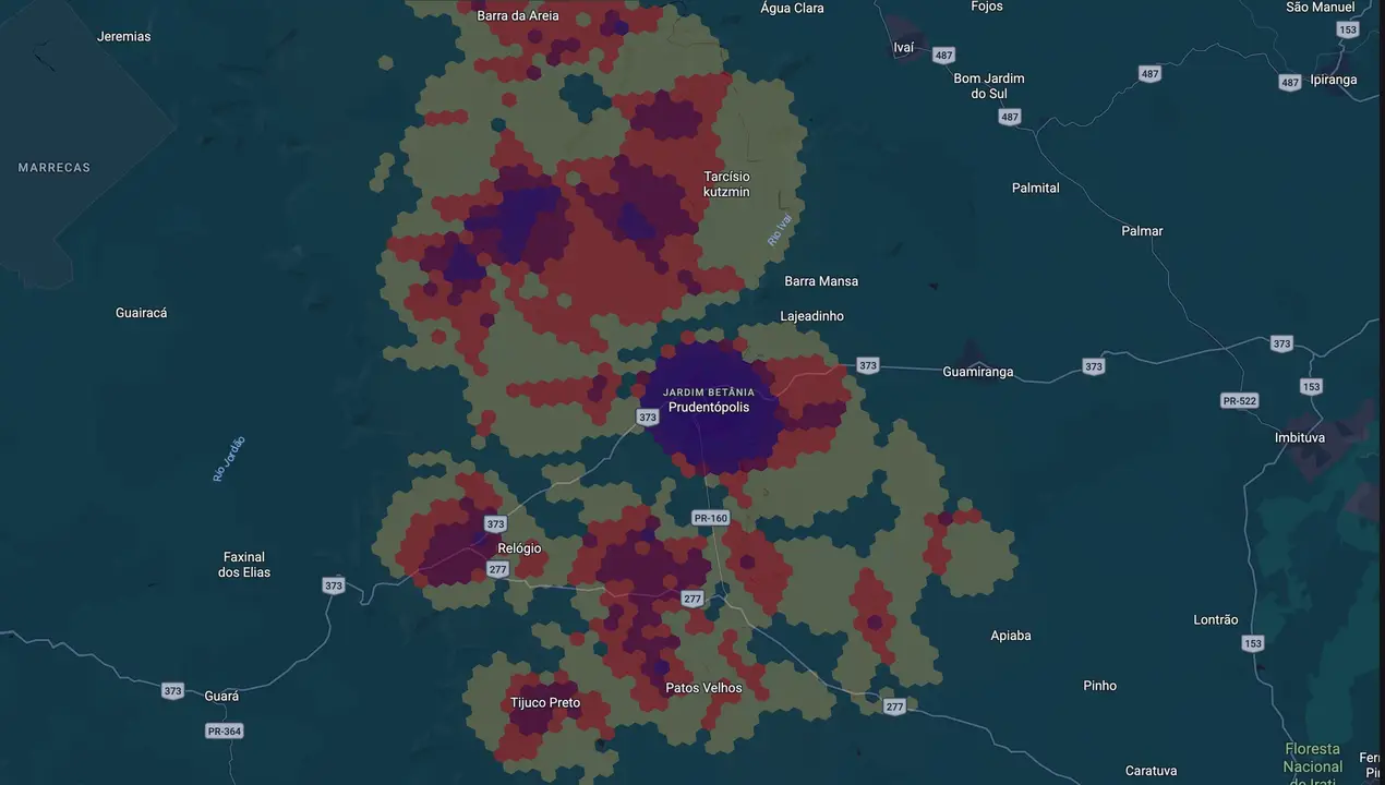 Mapa eleitoral de Adelmo