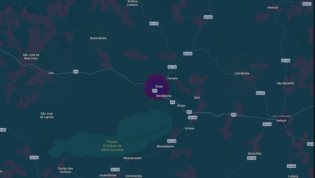 Mapa eleitoral de Aderson