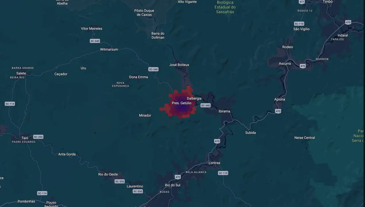 Mapa eleitoral de Adilson
