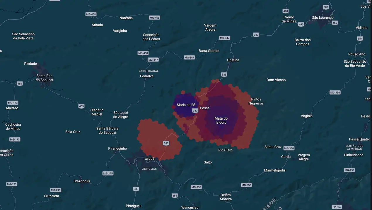 Mapa eleitoral de Adilson