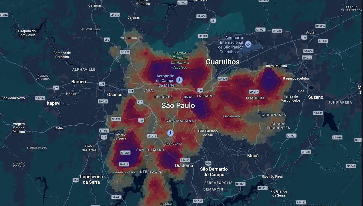 Mapa eleitoral de Adilson Amadeu