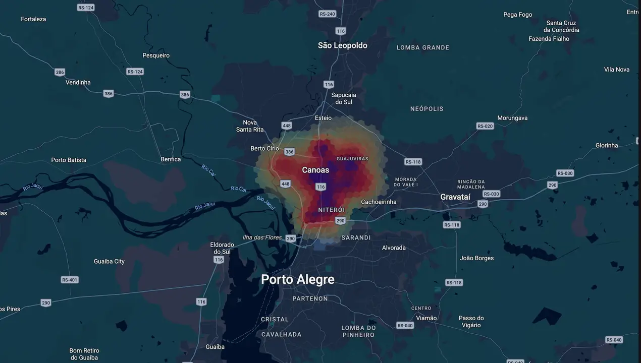 Mapa eleitoral de Airton Souza