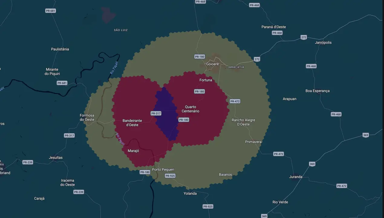 Mapa eleitoral de Akio Abe