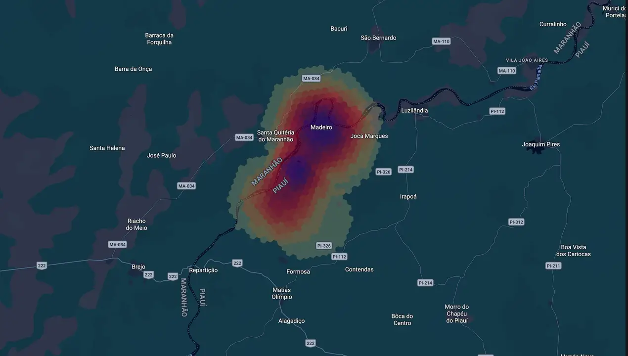 Mapa eleitoral de Alandelon do Zé Filho