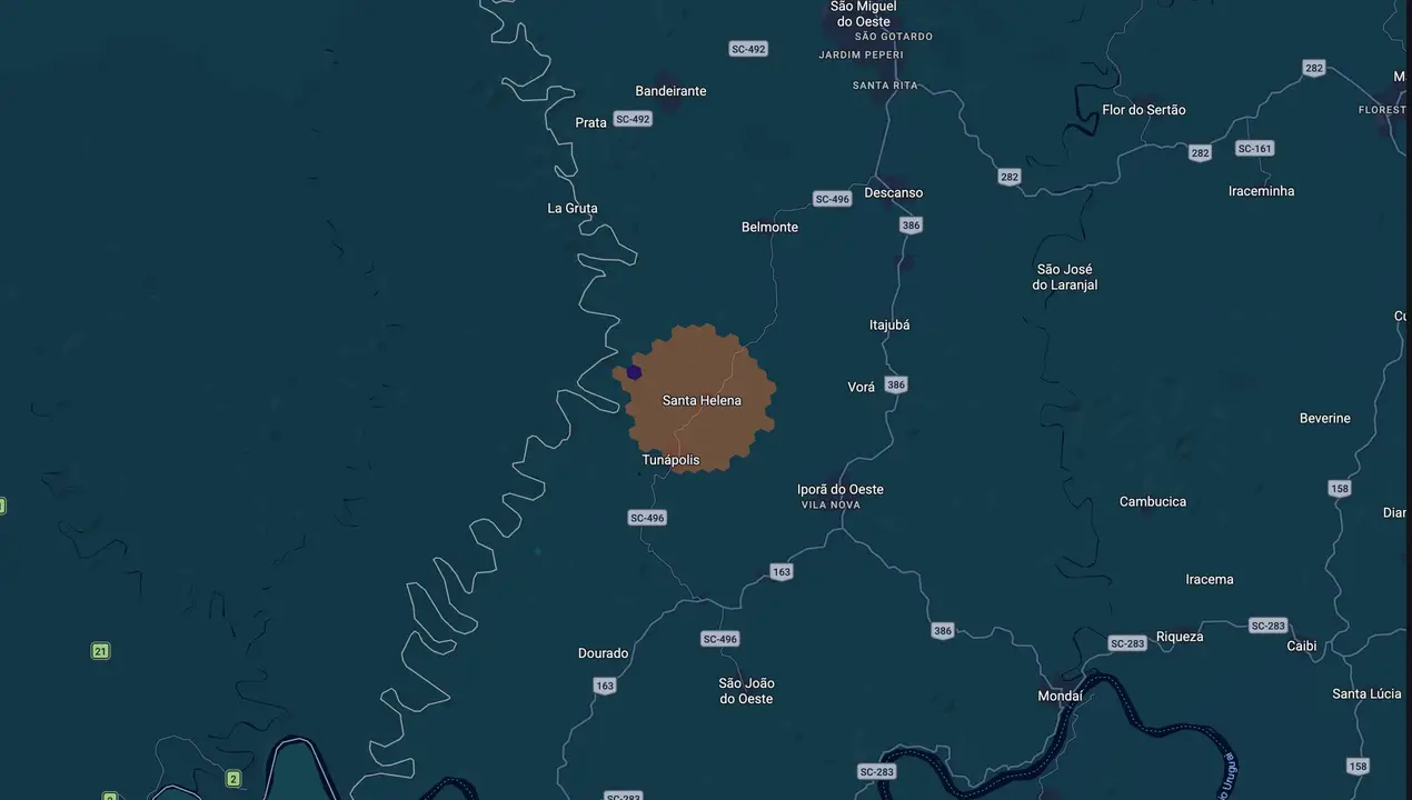 Mapa eleitoral de Alaor Dalberto