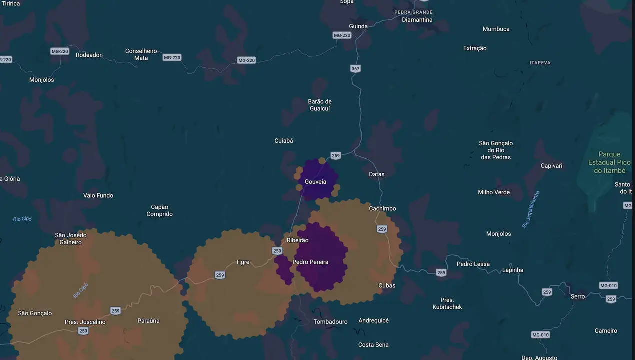 Mapa eleitoral de Alberis