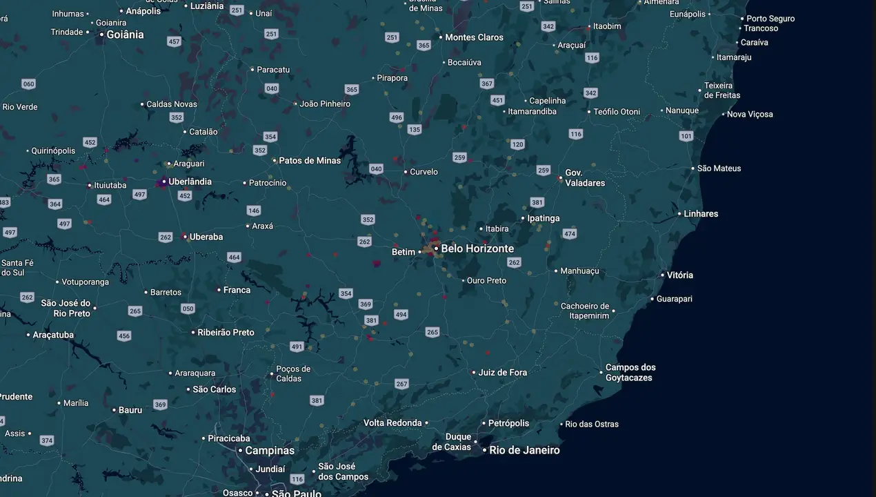 Mapa eleitoral de Alcides Ribeiro