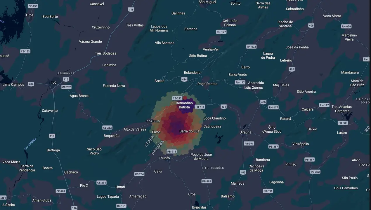 Mapa eleitoral de Aldo Andrade
