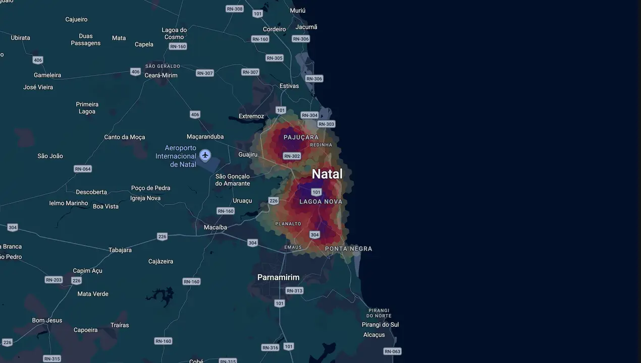 Mapa eleitoral de Aldo Clemente