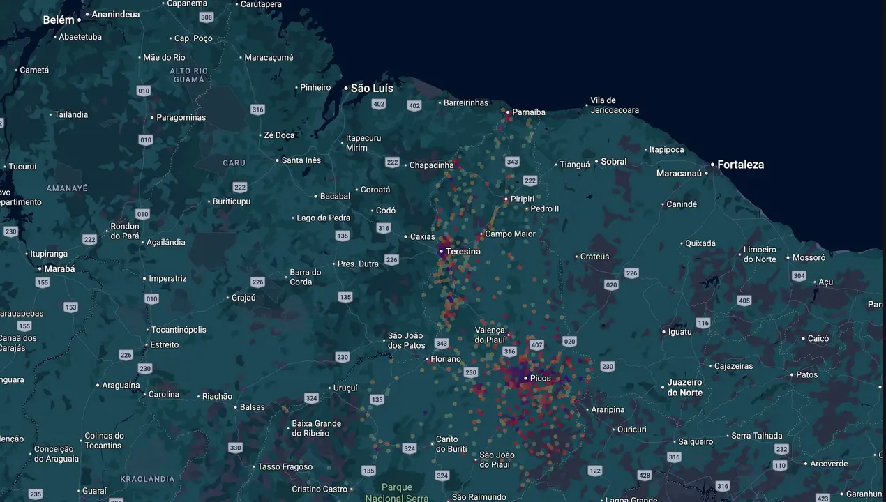 Mapa eleitoral de Aldo Gil