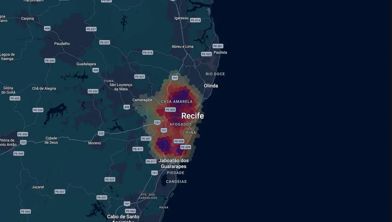 Mapa eleitoral de Alef Collins