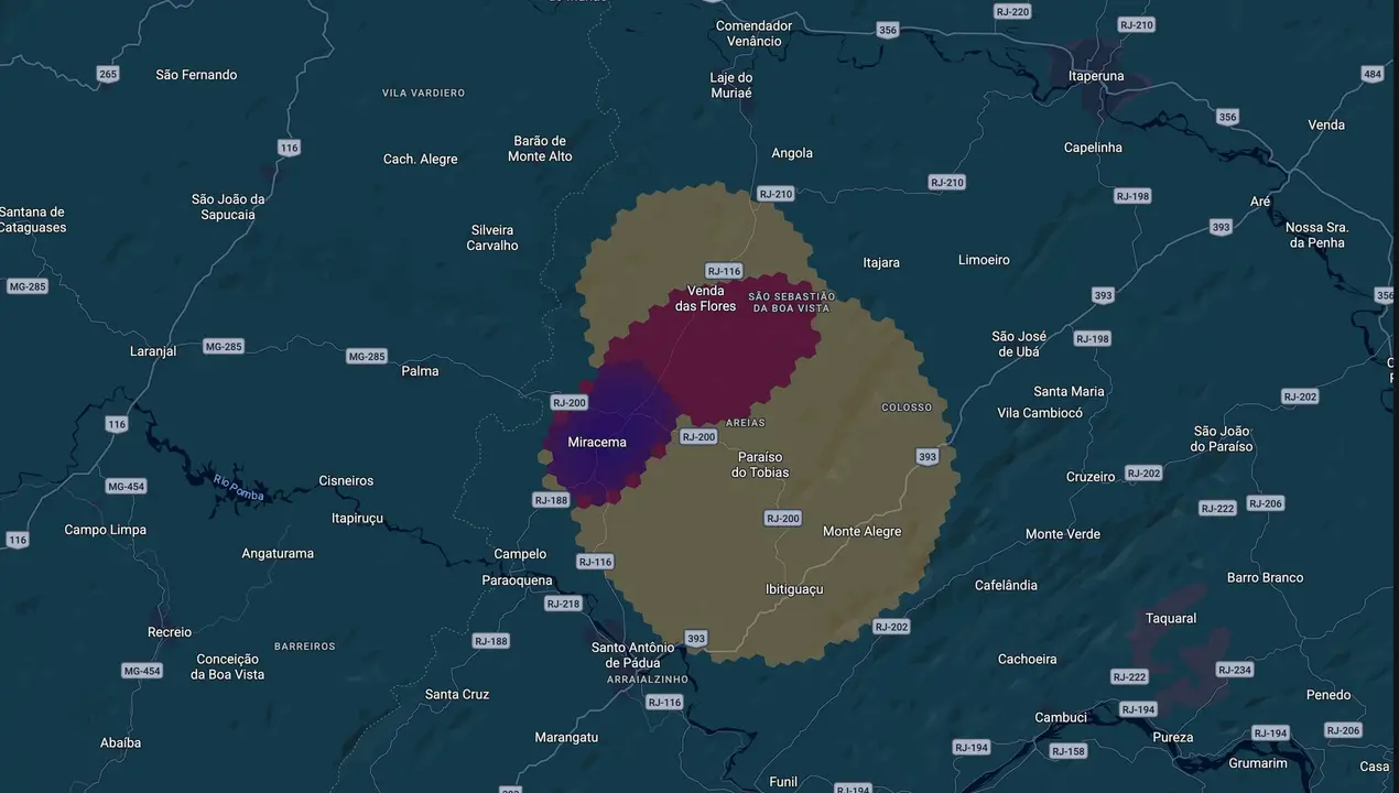 Mapa eleitoral de Alessandra
