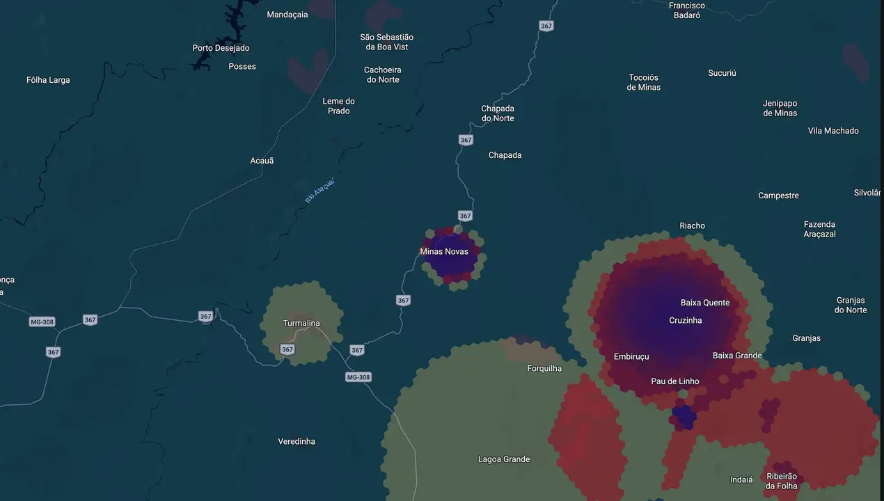 Mapa eleitoral de Alessandro