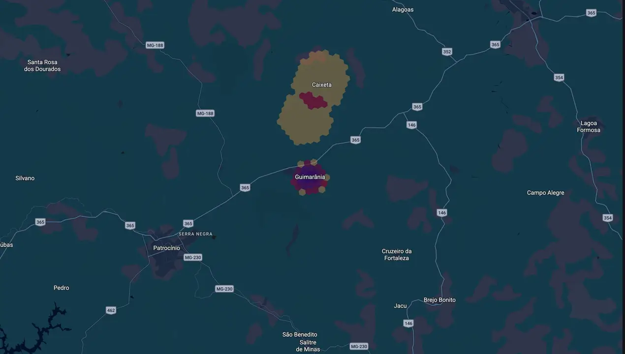 Mapa eleitoral de Alex