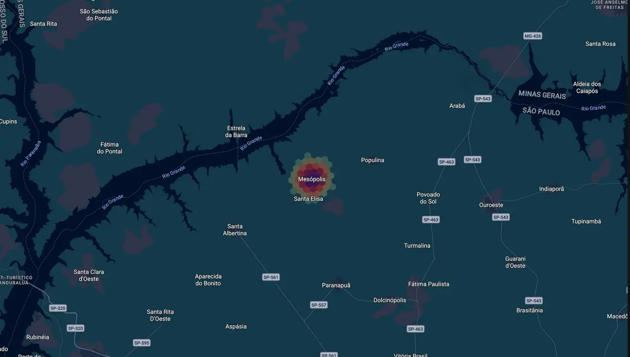 Mapa eleitoral de Alex Pimentel