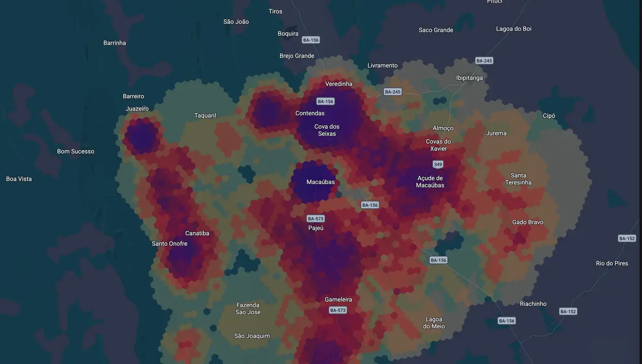 Mapa eleitoral de Aloísio