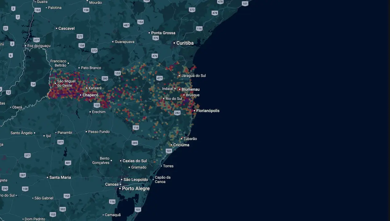 Mapa eleitoral de Altair Silva
