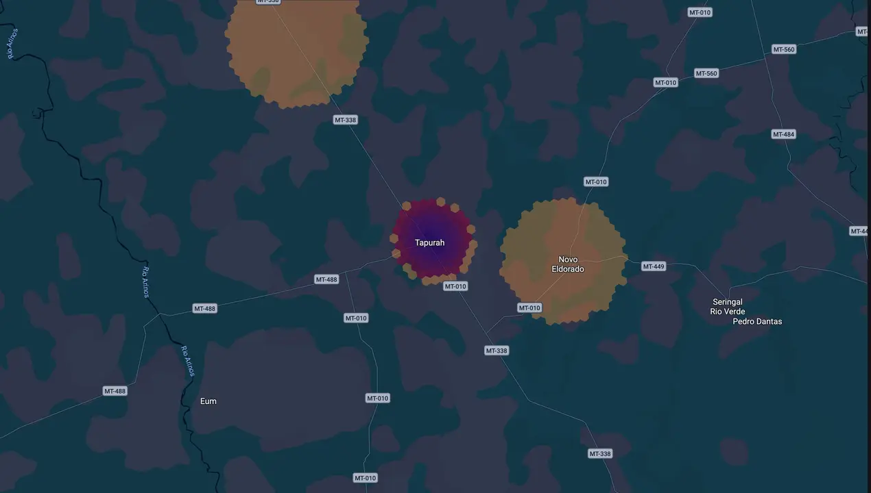 Mapa eleitoral de Alvaro Galvan