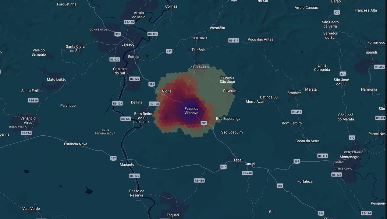 Mapa eleitoral de Amarildo