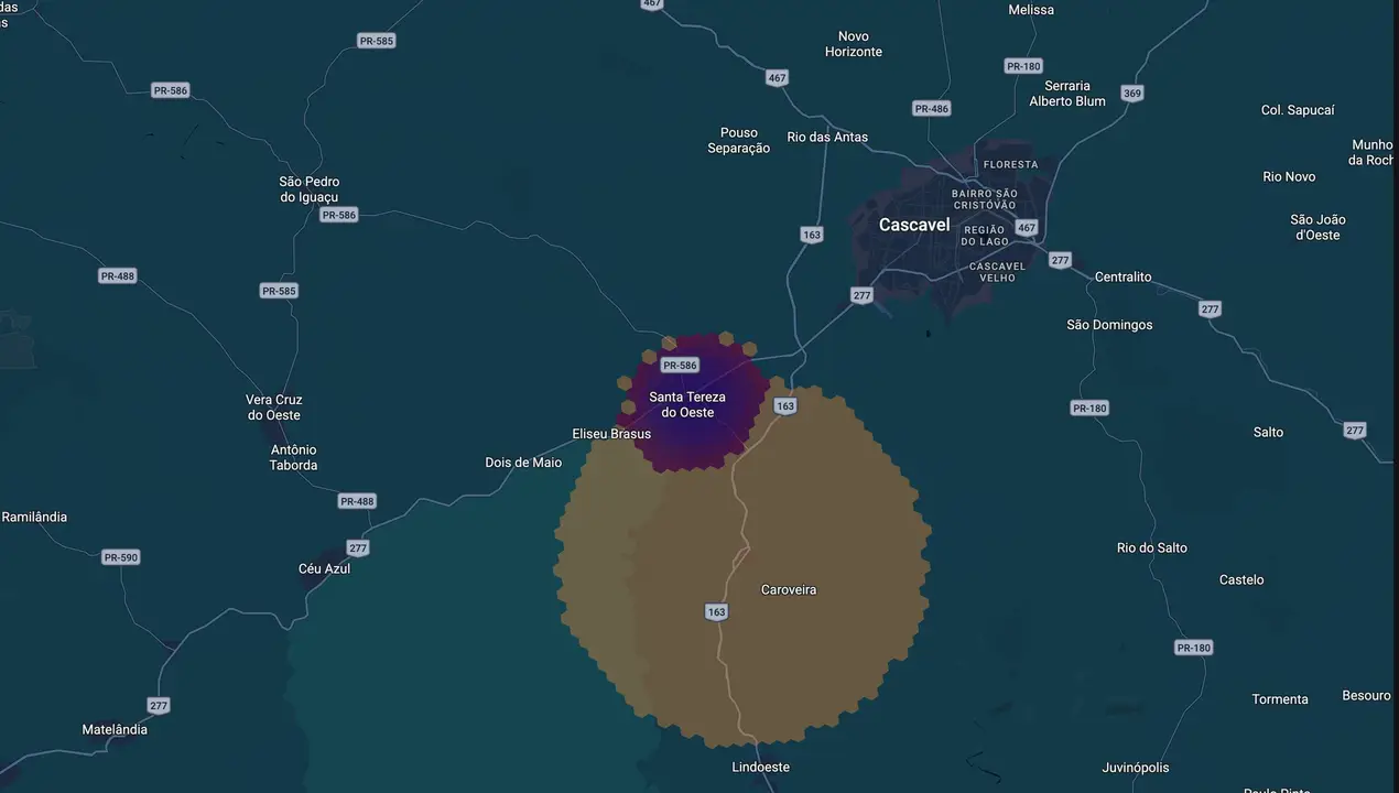 Mapa eleitoral de Amarildo Rigolin