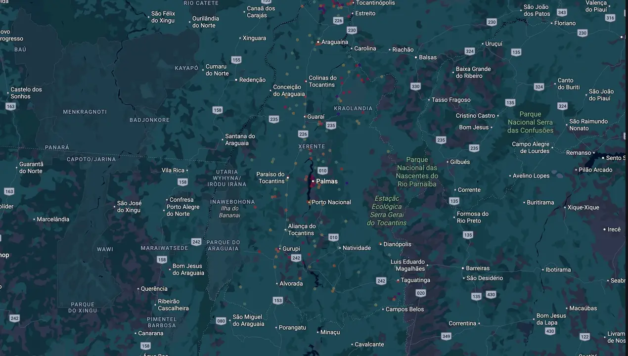 Mapa eleitoral de Amelio Cayres