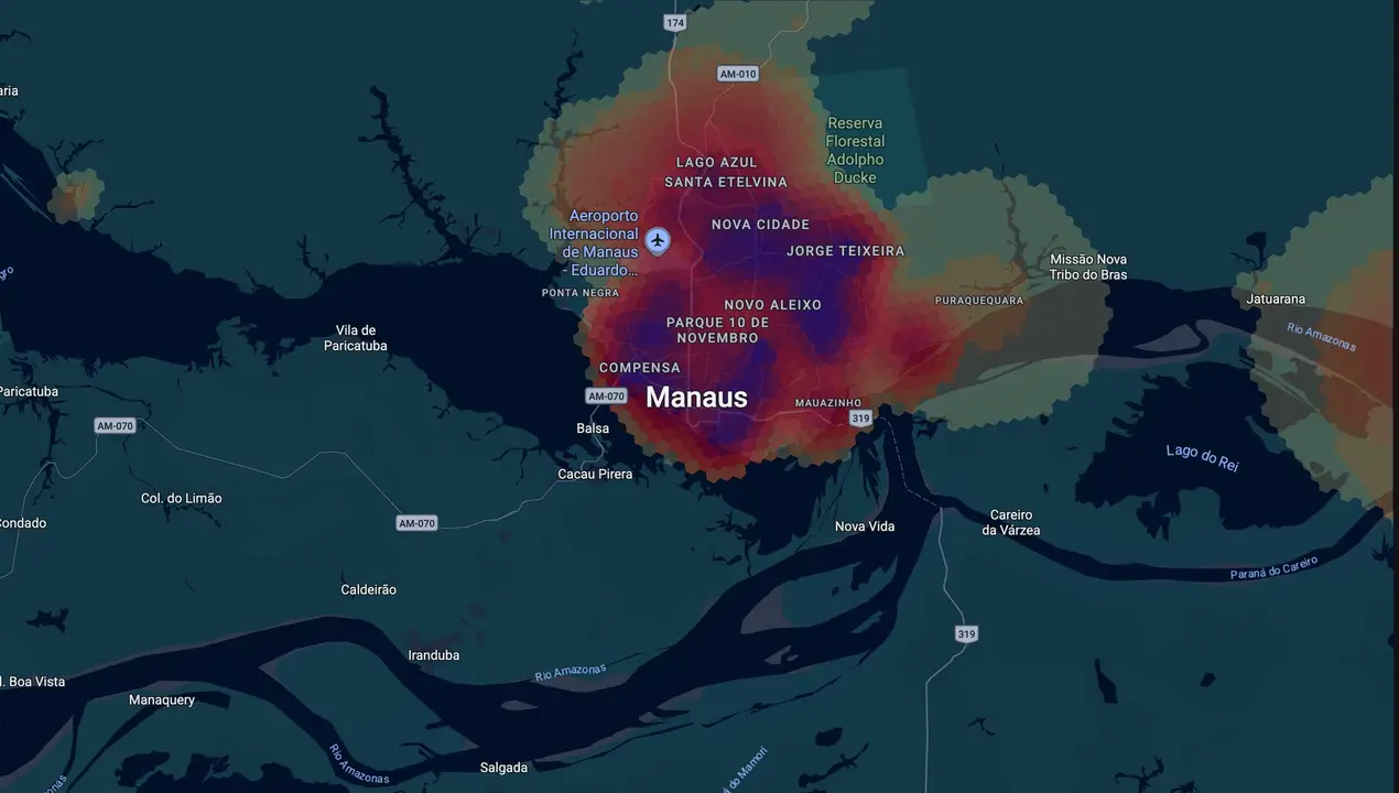 Mapa eleitoral de Amom Mandel