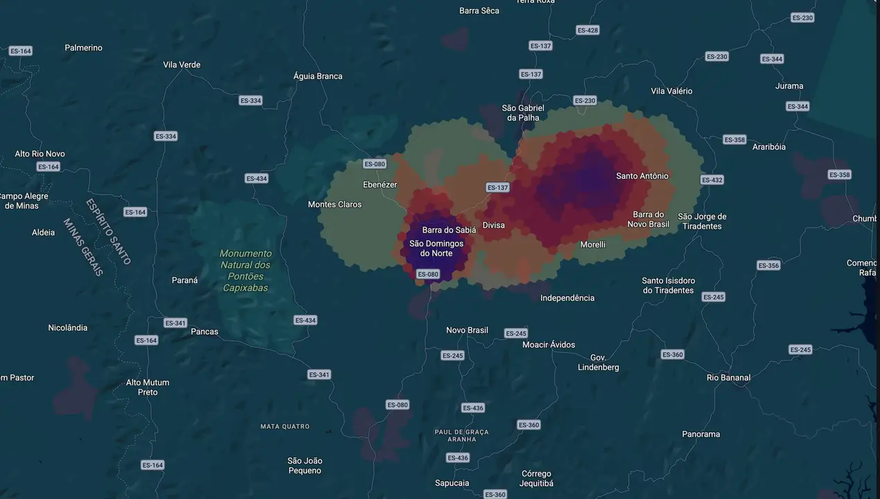 Mapa eleitoral de Ana Malacarne