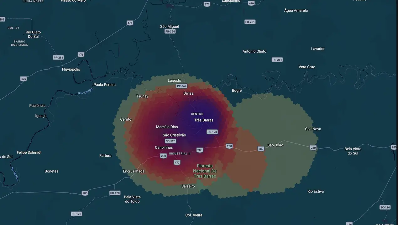 Mapa eleitoral de Ana Claudia Quege