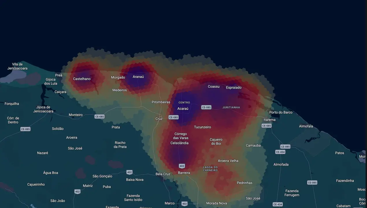 Mapa eleitoral de Ana Flávia