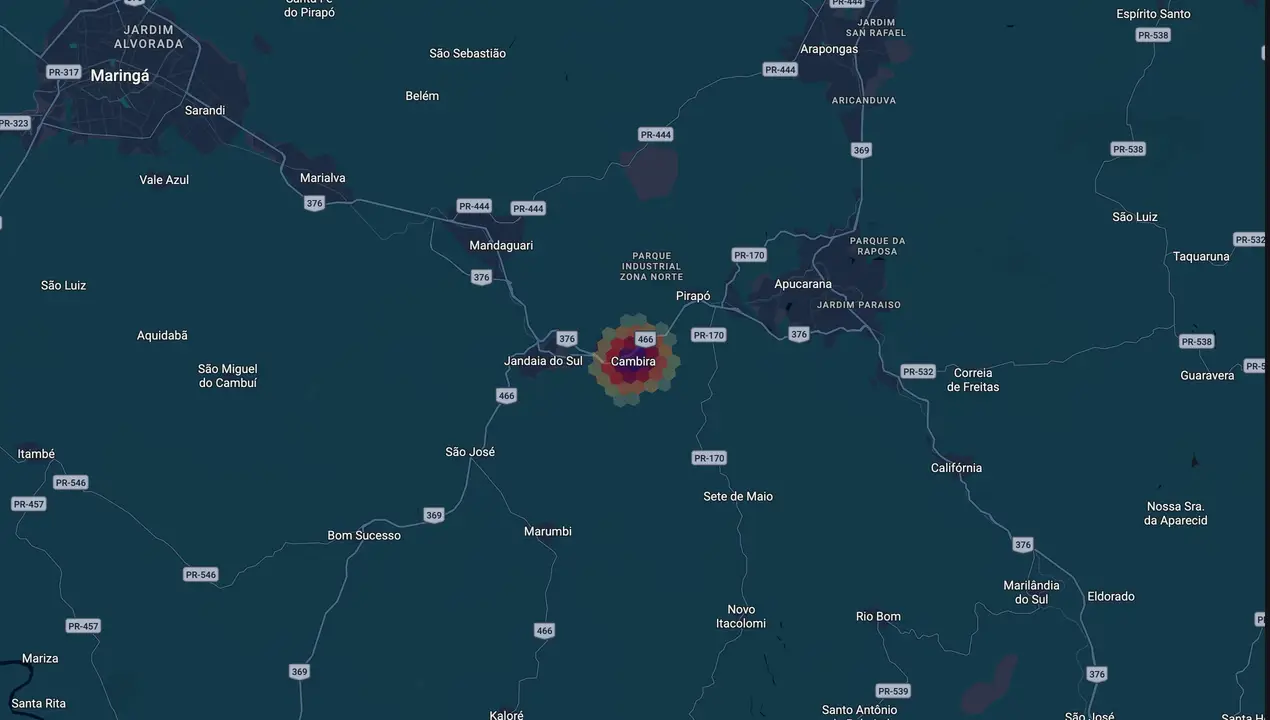 Mapa eleitoral de Ana Lucia