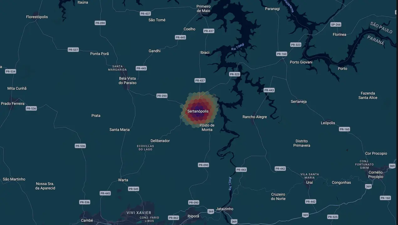 Mapa eleitoral de Ana Ruth Secco