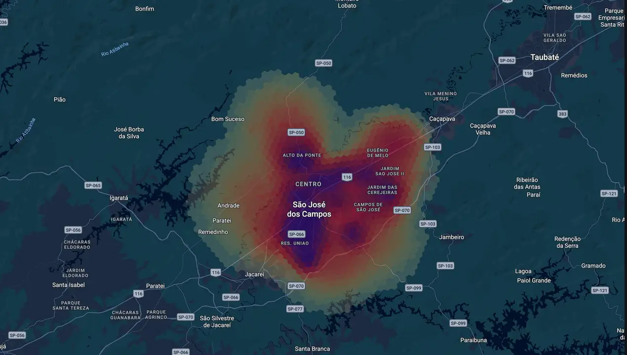 Mapa eleitoral de Anderson