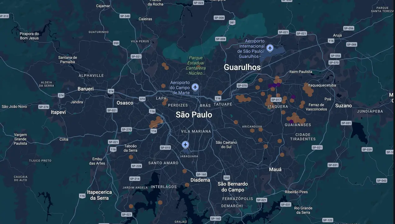 Mapa eleitoral de Anderson Alfa