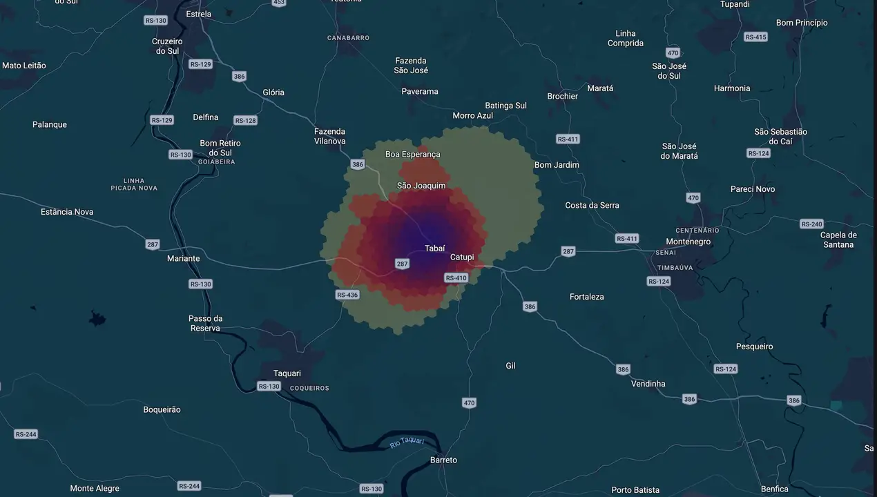 Mapa eleitoral de Anderson Vargas