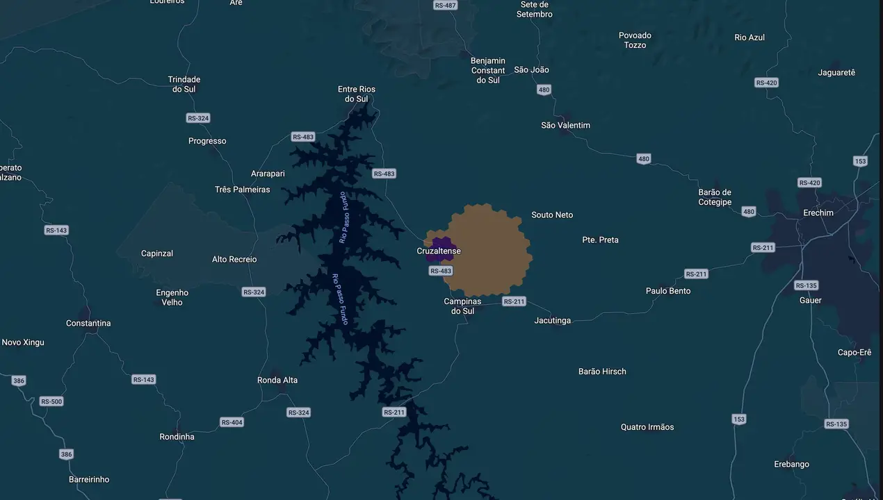 Mapa eleitoral de André