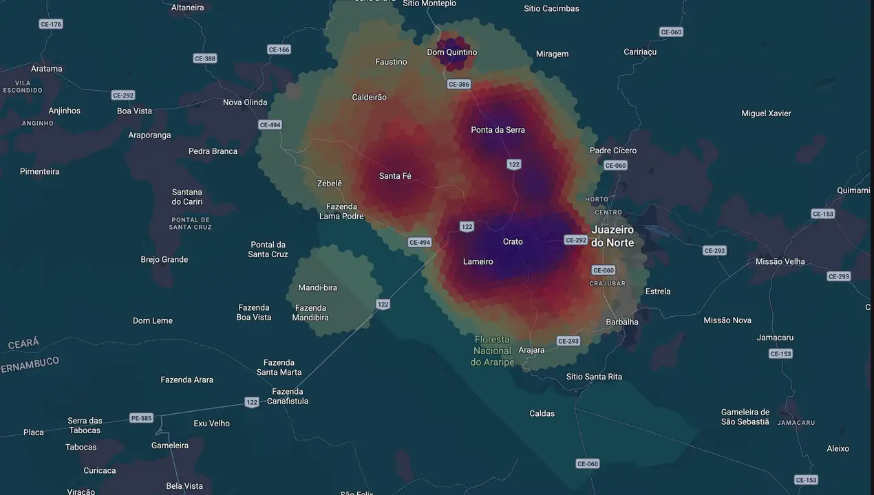 Mapa eleitoral de André Barreto