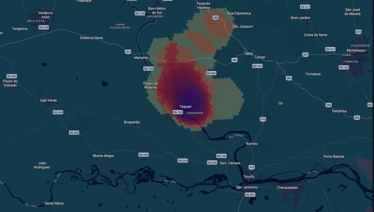 Mapa eleitoral de André Brito