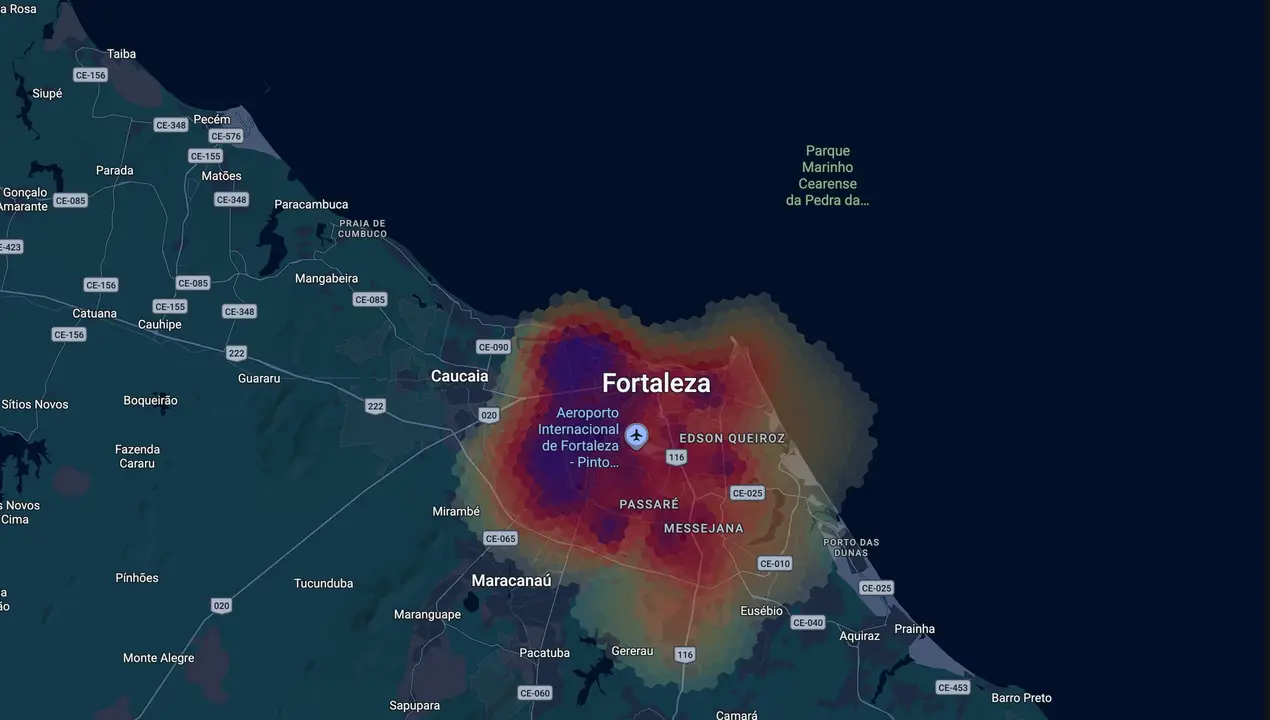 Mapa eleitoral de André Fernandes