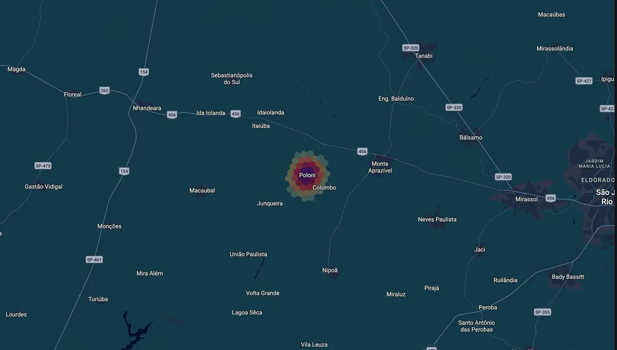 Mapa eleitoral de Andreia