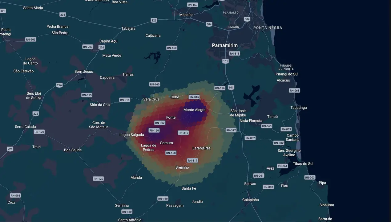 Mapa eleitoral de André Rodrigues