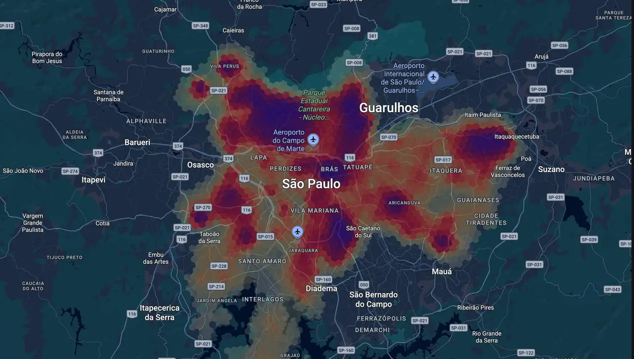 Mapa eleitoral de André Santos