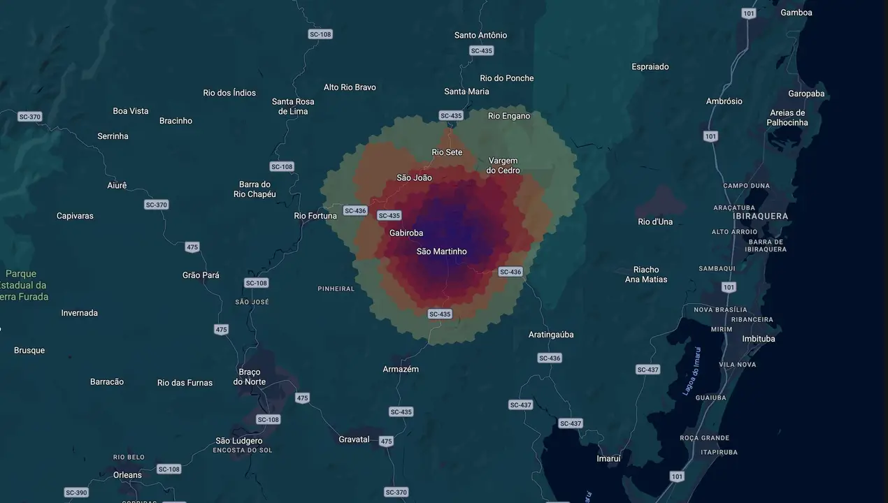 Mapa eleitoral de Anelise