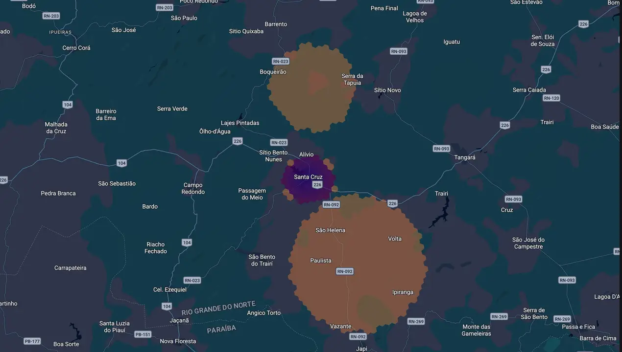 Mapa eleitoral de Aninha de Cleide