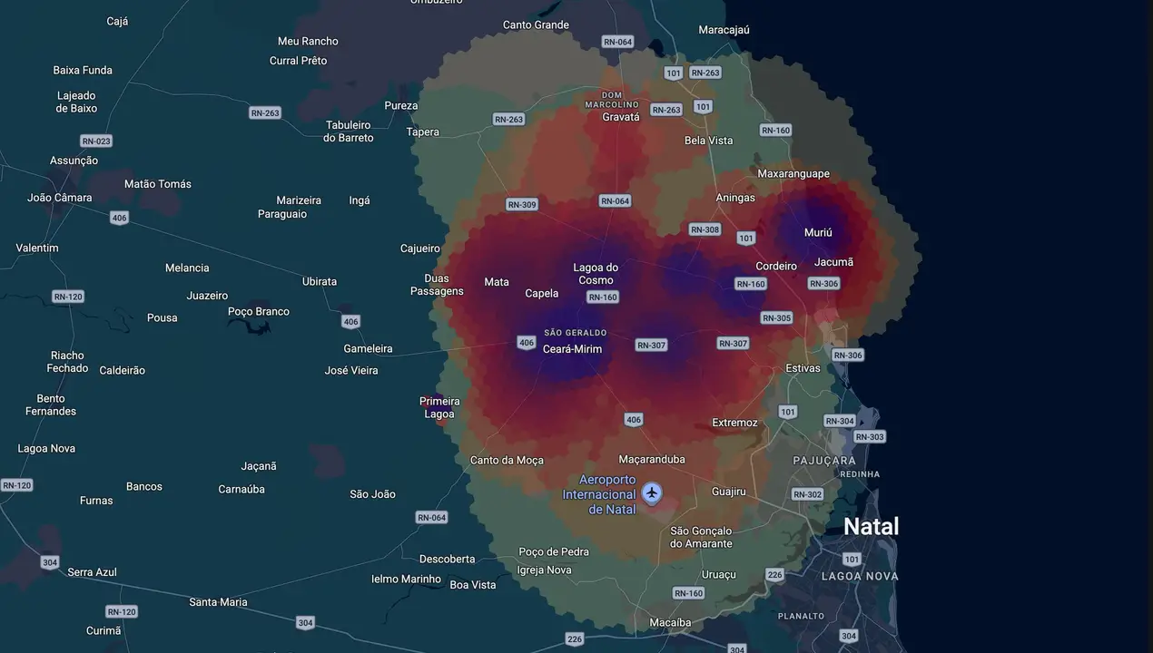Mapa eleitoral de Antonio Henrique