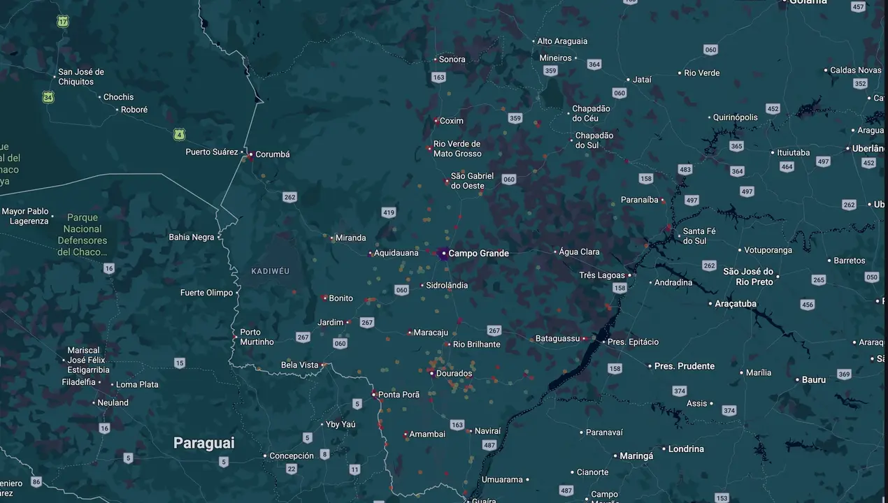Mapa eleitoral de Antonio Vaz