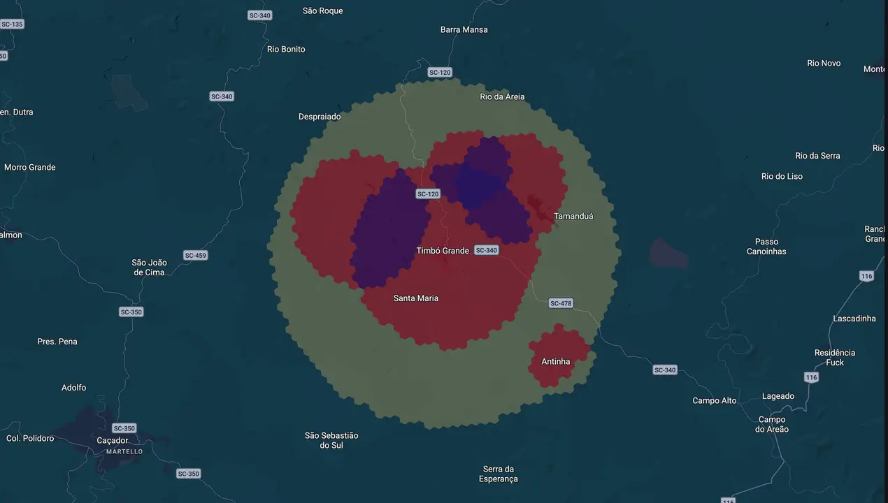Mapa eleitoral de Ari Galeski