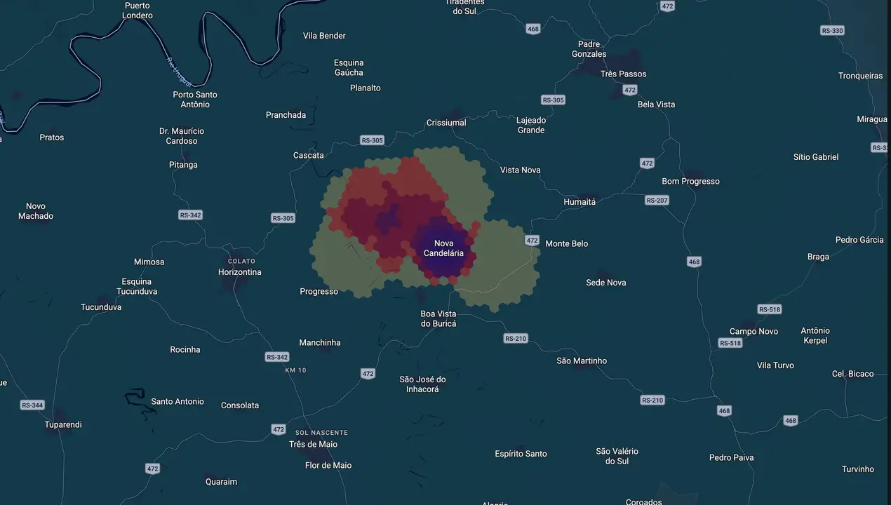 Mapa eleitoral de Ari Roehrs